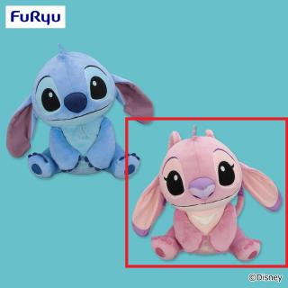 【ディズニー】【Bエンジェル】スティッチ こてっとぺったん BIGぬいぐるみ