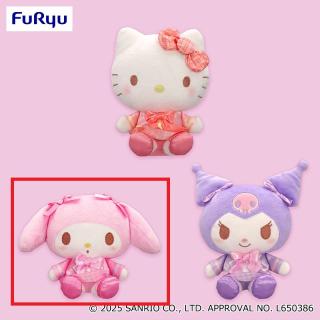 【サンリオ】【Bマイメロディ】サンリオキャラクターズ いちご新聞652号コラボレーションぬいぐるみ①