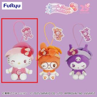 【サンリオ】【Aハローキティ】おジャ魔女どれみ×サンリオキャラクターズ マスコット～ハローキティ・マイメロディ・クロミ～