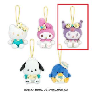 【サンリオ】【Bクロミ】サンリオキャラクターズ ホワイトミモザ柄マスコット
