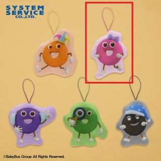 【BabyBus】【Bピンク】BabyBus カラフルドーナツ プリントマスコット Part2