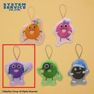 【BabyBus】【Cパープル】BabyBus カラフルドーナツ プリントマスコット Part2