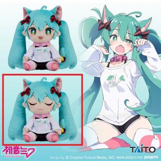 【初音ミク】【B目閉じ】初音ミク　オリジナルぬいぐるみ　～猫耳Tシャツver.～