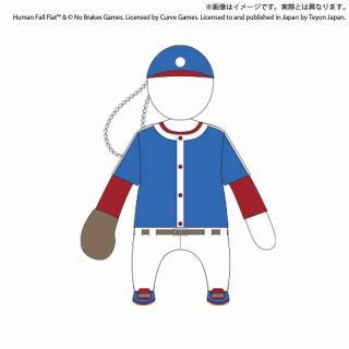 【ヒューマンフォールフラット】【B野球選手】ヒューマンフォールフラット　ぬいぐるみマスコットvol.2