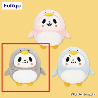 【お買いものパンダ】【Aグレー】お買いものパンダ 小パンダぬいぐるみ～ぺんぎんコスチューム～