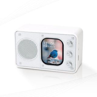 【家電製品(プライズ)】【Bホワイト】液晶タッチパネル付き ワイヤレススピーカー Tone