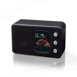 【家電製品(プライズ)】【Aブラック】液晶タッチパネル付き ワイヤレススピーカー Tone