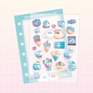 【つぶらな瞳シリーズ】【Dチョコミント】つぶらな瞳の仲間達 コレクションシール