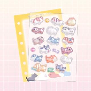 【つぶらな瞳シリーズ】【E犬】つぶらな瞳の仲間達 コレクションシール