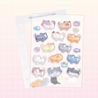 【つぶらな瞳シリーズ】【F猫】つぶらな瞳の仲間達 コレクションシール