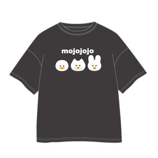 【mojojojo】【Bブラック】mojojojo BIG ワイドTシャツ（モノクロ）