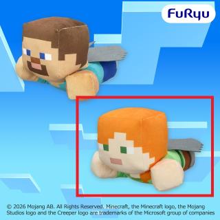 【マインクラフト】【Bアレックス】マインクラフト エリトラBIGぬいぐるみ：スティーブ：アレックス