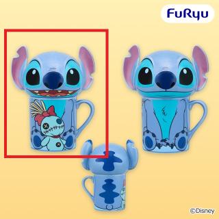 【ディズニー】【デザインA(口開け)】ディズニー スティッチ ふた付きマグカップ
