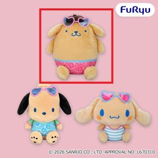 【サンリオ】【Bポムポムプリン】サンリオキャラクターズ こんがり日焼けBIGぬいぐるみvol.1