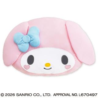 【サンリオ】【Bマイメロディ】サンリオキャラクターズ ハートほっぺひんやりフェイスクッション
