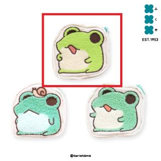 【ただのかえるたち】【Aぽん(口開け)】ただのかえるたち ダイカットポーチ