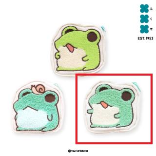 【ただのかえるたち】【Cぽ(両手前)】ただのかえるたち ダイカットポーチ