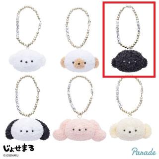 【Cじょせまる(くろ)】じょせまる ビーズ付き おかおマスコット