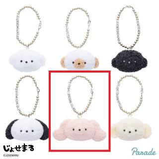 【Eいちごみるく】じょせまる ビーズ付き おかおマスコット