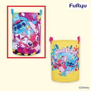 【ディズニー】【Aカラフル】ディズニー スティッチ Splash Color！ 大きなラウンド収納バスケット