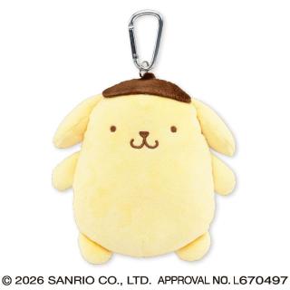 【サンリオ】【Cポムポムプリン】サンリオキャラクターズ スタンダードぬいぐるみリール付きパスケース