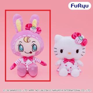 【サンリオ】【Aベリエちゃん】Mezzo Piano×Hello Kitty ホワイトストロベリーBIGぬいぐるみ
