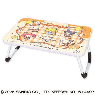 【サンリオ】サンリオキャラクターズ ほっぴんぐてぃーたいむ折りたたみテーブル