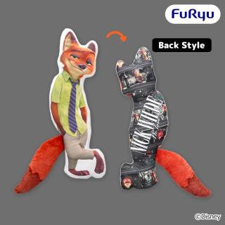 【ディズニー】【ニック】ズートピア WE LOVE YOU! -Nick Wilde- しっぽ付きダイカットクッション