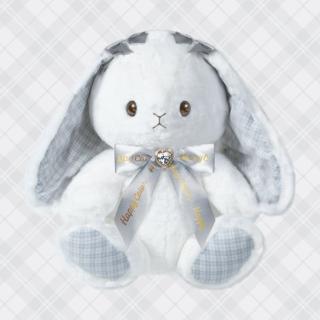 【Dホワイト】ハッピーカラーロップイヤー 28cm